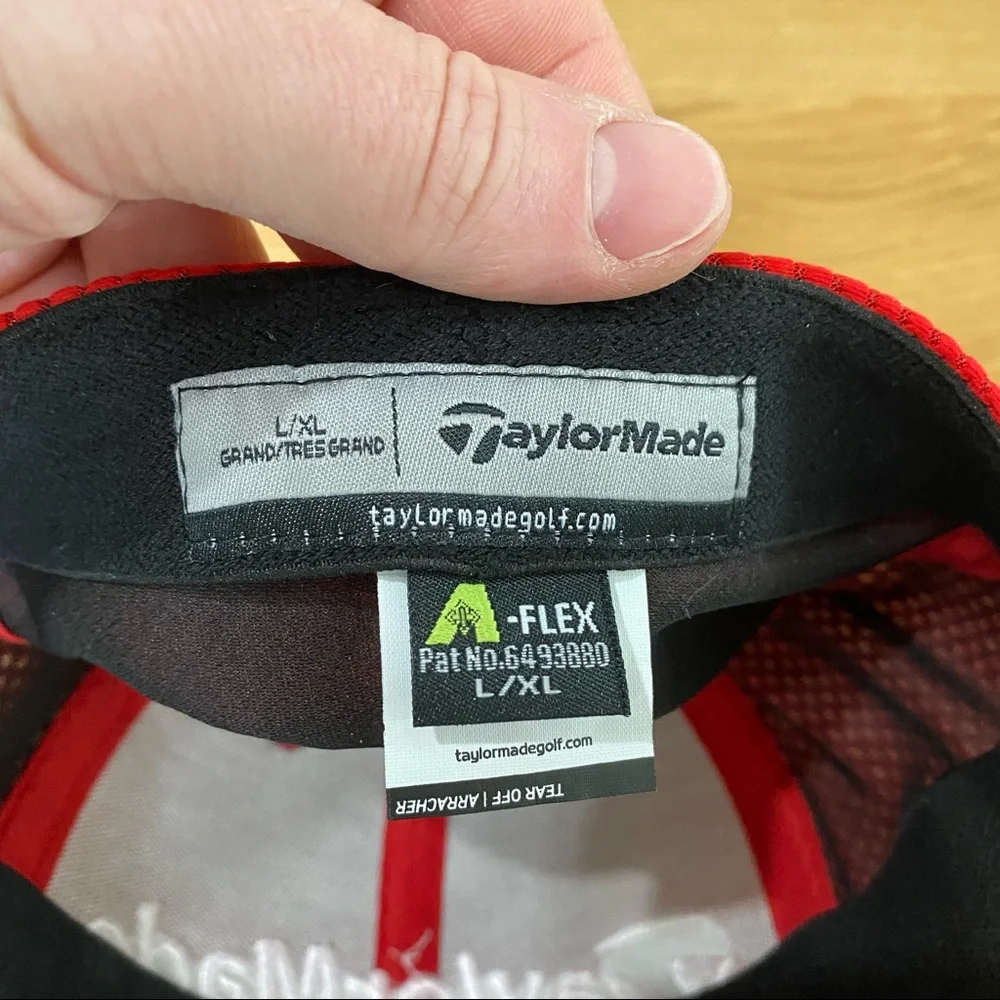 Flex-Fit Taylormade Golf Red Hat Sz L/XL NWOT - Picture 5 of 7